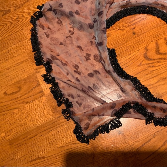 BEADED IRIDESCENT LONG SCRAF - Picture 7 of 10